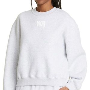 Alexander Wang logo crew neck sweatshirt